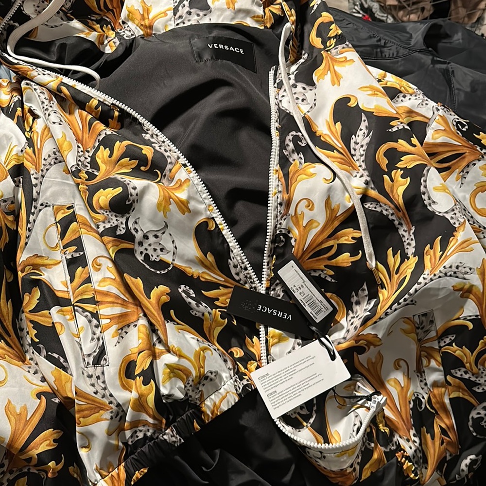 NWT Versace Barocco Windbreaker